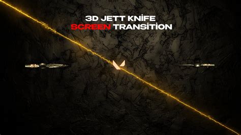 Valorant Twitch Screen Transition-stinger 3D Jett Knife - Etsy