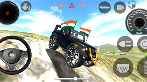 Yellow Mahindra Thar Modified Indian Cars Simulator 3D Gameplay