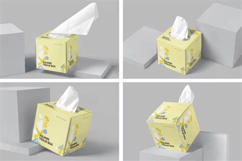 30 Pretty Cool Tissue Box Mockup Templates Creatisimo