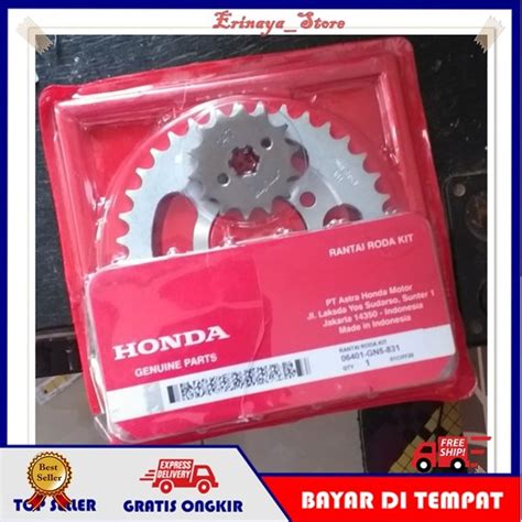 Jual Original Ahm Gearset Gear Set Gir Rantai Paket Motor Honda Astrea