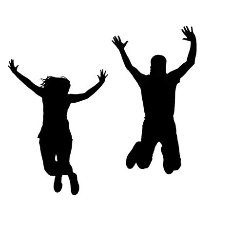 People Jumping Silhouette at GetDrawings | Free download