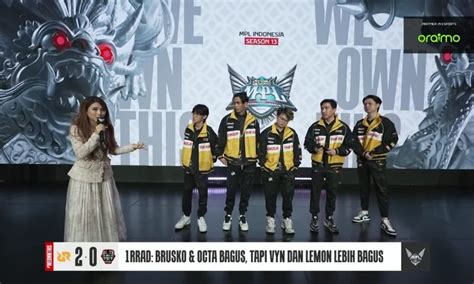 Debut Manis Lemon Dan VYN Antar RRQ Hoshi Tundukkan Alter Ego Mobile