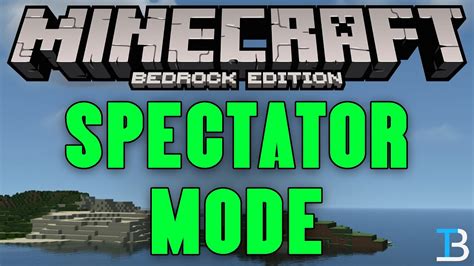 How To Go Into Spectator Mode In Minecraft Bedrock YouTube