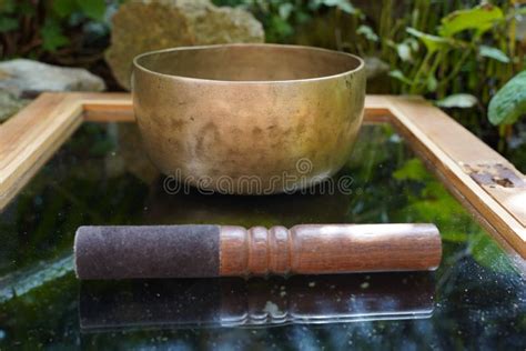 Tibetan Singing Bowls Close Up For A Sound Healing Therapy Session