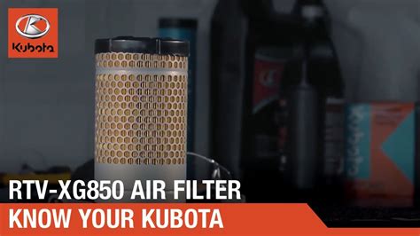 Know Your Kubota RTV XG850 Air Filter Cleaning And Replacement YouTube