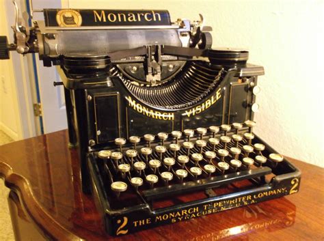 Vintage 1900s Monarch Typewriter Near Mint Historical Relic Amazingly