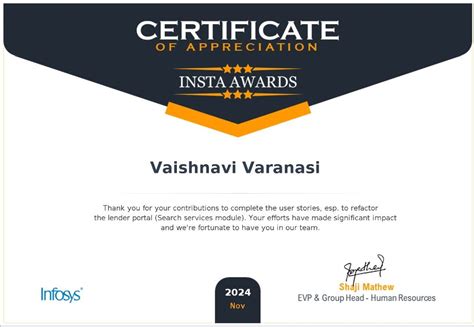 vaishnavi varanasi  linkedin instaawards  comments
