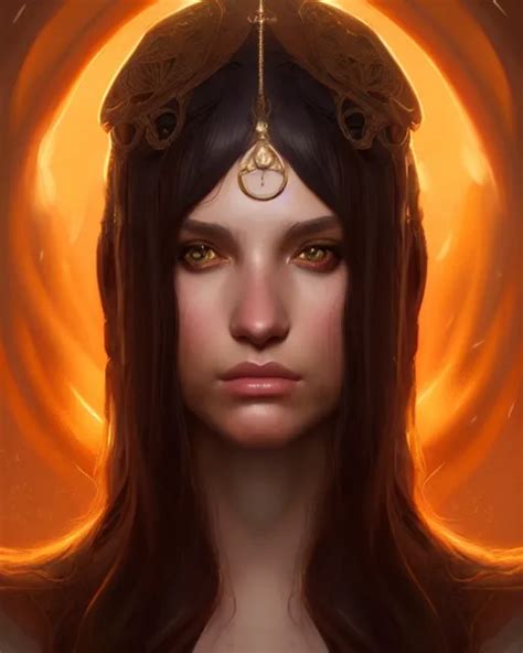 Symmetry Portrait Of Brunette Princess Glam Fae Stable Diffusion