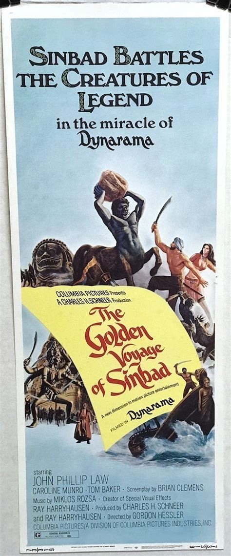 The Golden Voyage of Sinbad (1973) Insert Poster