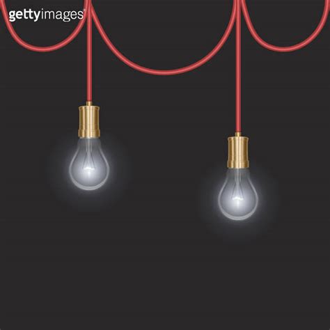 Luminous Light Bulb On Dark Background Vector EPS 10 Light Bulb In