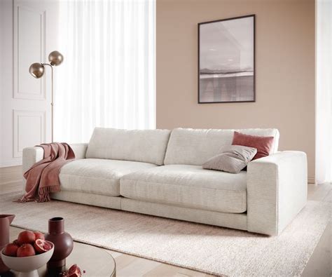 Big Sofa Cubico 290x120 Cm Cord Beige Delife