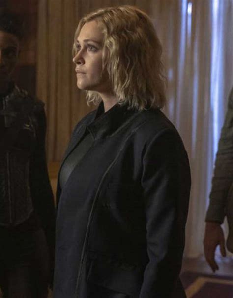 The 100 S07 Clarke Griffin Coat Eliza Taylor Black Coat