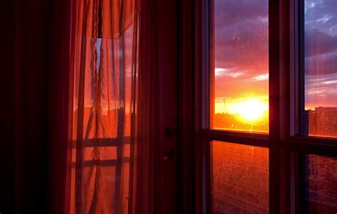 Sunset Through Window Free Photo On Barnimages