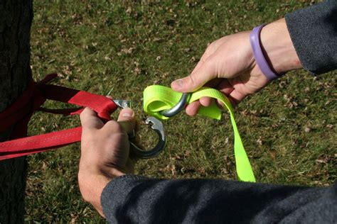 How To Set Up A Slackline 10 Steps With Pictures Instructables