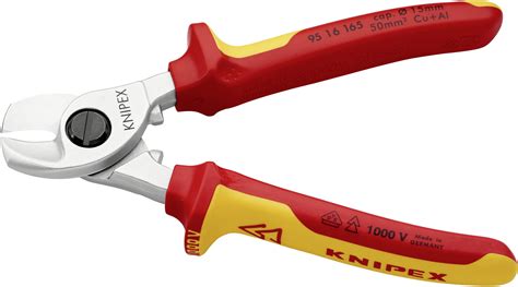 Pince coupe câbles VDE Knipex 95 16 165 Adapté pour technique d