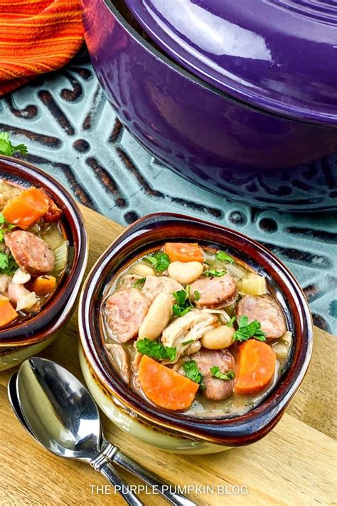 Rustic Chicken And White Bean Stew With Andouille Sausage