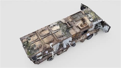 Destroyed KAMAZ 63968 Typhoon K MRAP Model TurboSquid 2141211