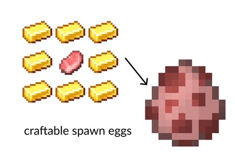 Craftable Spawn Eggs Behavior Pack Minecraft Texture Pack