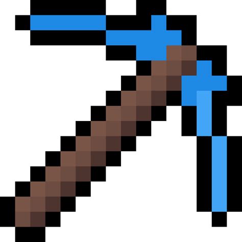 Minecraft Diamond Pickaxe Png