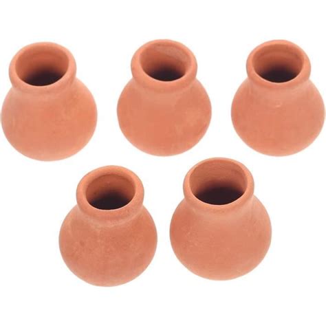 Mini Pots En Terre Cuite 5 Pcs Pots De Miniatures Petite MiniCéramique