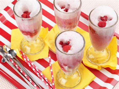 Raspberry Ice Cream Sodas Recipe Giada De Laurentiis Food Network Raspberry Sherbet