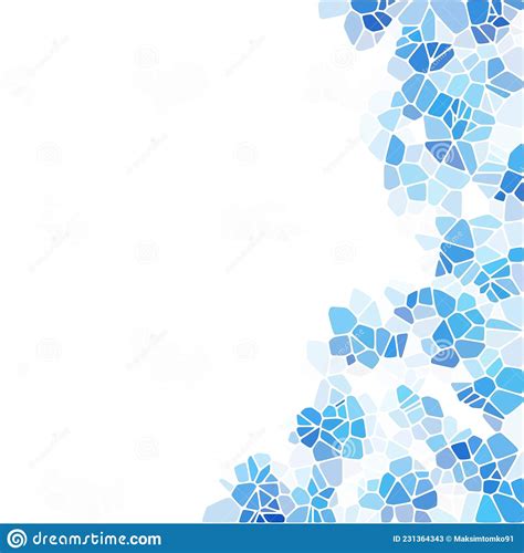 Fondo Hexagonal Azul Abstracto Estilo Poligonal Pasos 10 Ilustración