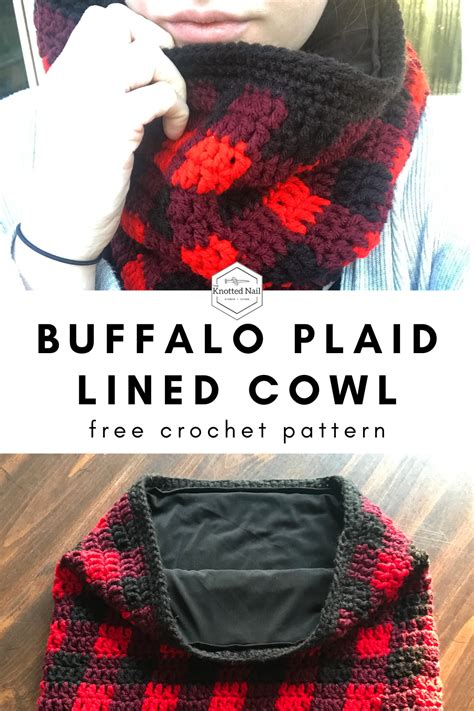 Free Buffalo Plaid Lined Cowl Pattern Plaid Cowl Buffalo Plaid