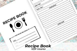 KDP Blank Recipe Book Interior Graphic By Srempire Creative Fabrica