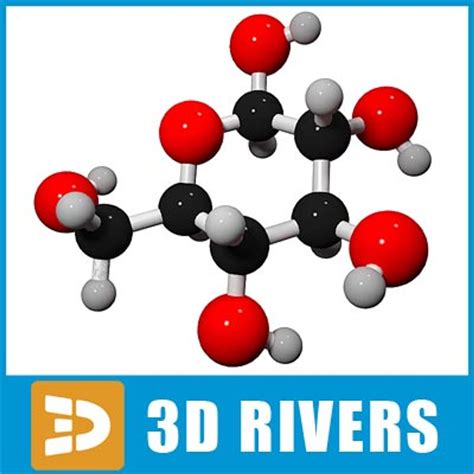 Galactose Molecule Structure 3d Model