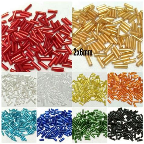 2x6mm Tube Bugles Glass Beads Shopee Malaysia