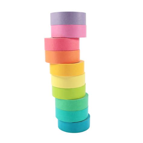 Des Rouleaux De Washi Tape Masking Tape En Couleur De L Arc En Ciel A