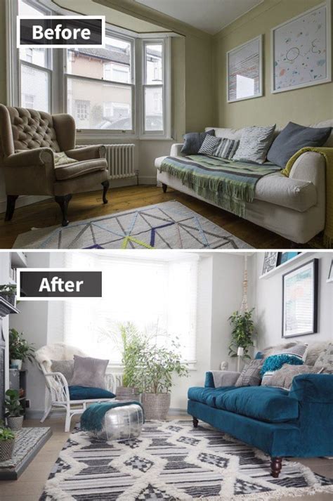 40+ фото ремонта До и После | Living room makeover, Living room ...