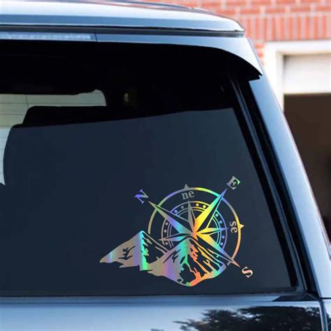 Laser Sticker Car Body Styling Decoration Decal Fashion Rear Windshield