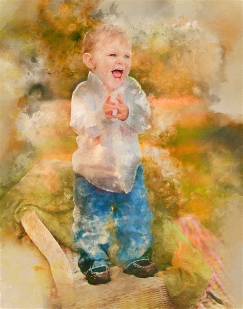 Custom Portrait Painting From Photo Watercolor Digital Etsy Custom