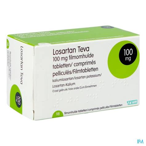 Losartan Teva Mg Filmomh Tabl X Mg Apotheek Thiels