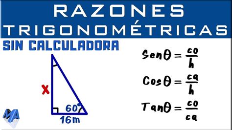 Razones trigonométricas Sin calculadora Ejemplo 2 YouTube