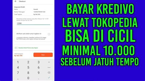 Cara Bayar Tagihan Kredivo Melalui Tokopedia Bisa Di Cicil YouTube