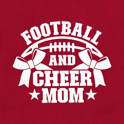 Football And Cheer Mom Svg Png Eps Pdf Files Football Etsy