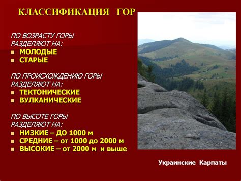 Основные формы рельефа - презентация онлайн