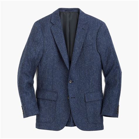 J Crew Ludlow Blazer In Herringbone English Tweed In Blue For Men Lyst