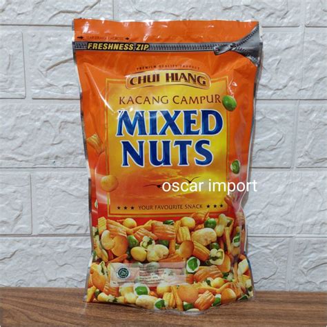 Jual CHUI HIANG MIXED NUTS KACANG CAMPUR 500G MALAYSIA KEMASAN PREMIUM