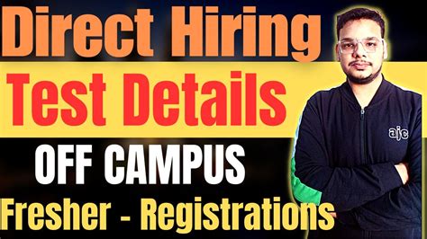 Direct Mass Hiring OFF Campus Drive For 2024 2023 2022 Batch