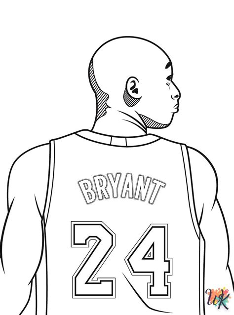 Dibujos Para Colorear Kobe Bryant Leyenda Del Baloncesto