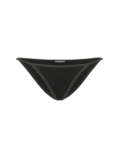 Dsquared2 Logo Triangle Bikini Bottom Editorialist