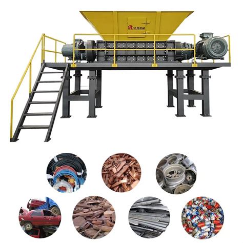 Energy Saving Industrial Scrap Metal Two Shaft Shredder Waste Steel