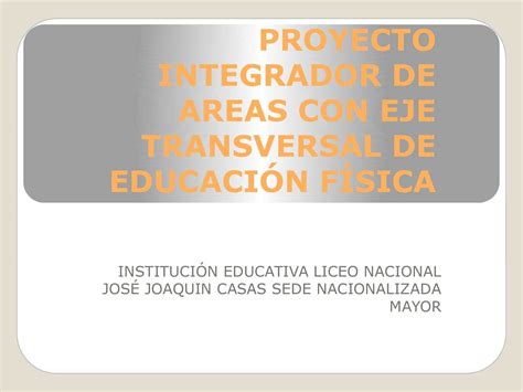 Calaméo Proyecto Integrador De Areas Con Eje Transversal De