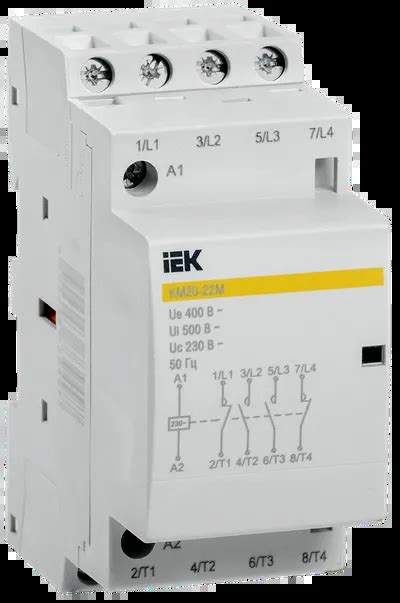 Контактор модульный КМ20-22М AC IEK (MKK11-20-22) - характеристики ...