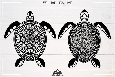 Sea Turtle Mandala Zentangle Svg Design By Agsdesign Thehungryjpeg