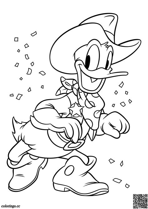 Donald Duck Halloween Coloring Pages