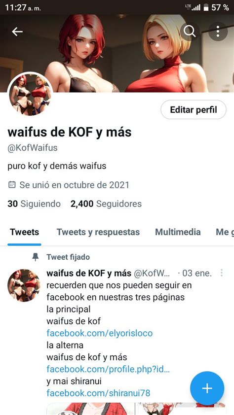 waifus de KOF y más on Twitter ya llegamos a los 2400 en twitter